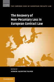 The Recovery of Non-Pecuniary Loss in European Contract Law