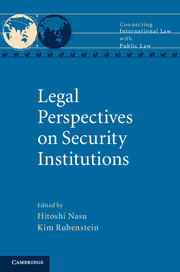 Legal Perspectives on Security Institutions