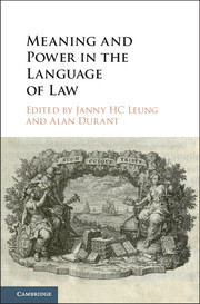 Meaning and Power in the Language of Law