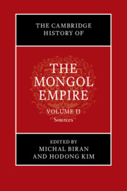The Cambridge History of the Mongol Empire