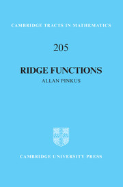 Ridge Functions