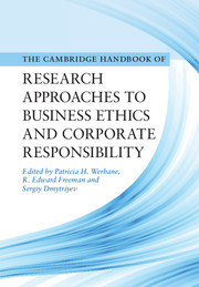 Cambridge Handbook of Research Approaches to Business Ethics and Corporate Responsibility