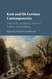 Kant and his German Contemporaries