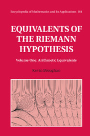 Equivalents of the Riemann Hypothesis