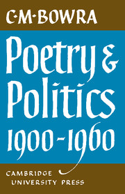 Poetry and Politics 1900–1960