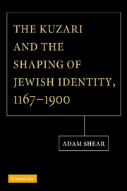 The Kuzari and the Shaping of Jewish Identity, 1167–1900