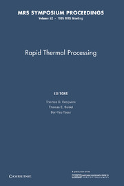 Rapid Thermal Processing