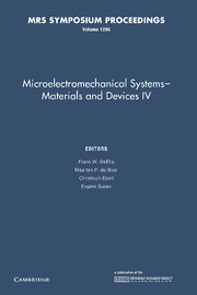 Microelectromechanical Systems - Materials and Devices IV