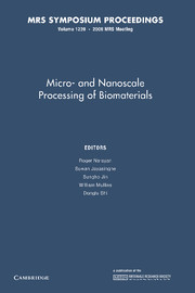 Micro-and Nanoscale Processing of Bomaterials