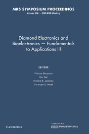 Diamond Electronics and Bioelectronics - Fundamentals to Applications III