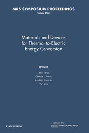 Materials and Devices for Thermal-to-Electric Energy Conversion