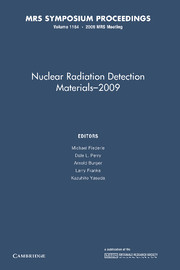 Nuclear Radiation Detection Materials - 2009