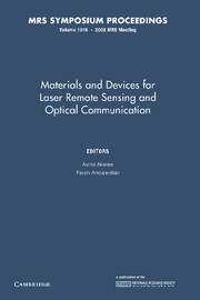 Materials and Devices for Laser Remote Sensing and Optical Communication