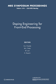 Doping Engineering for Front-End Processing