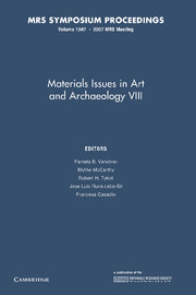 Materials Issues in Art and Archaeology VIII