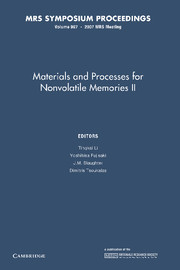 Materials and Processes for Nonvolatile Memories