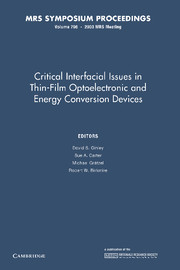 Critical Interfacial Issues in Thin-Film Optoelectronic and Energy Conversion Devices