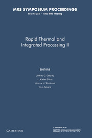 Rapid Thermal and Integrated Processing II