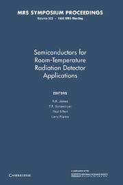 Semiconductors for Room-Temperature Radiation Detector Applications