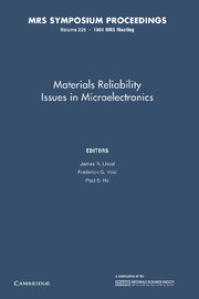 Materials Reliability Issues in Microelectronics