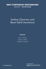 Surface Chemistry and Beam-Solid Interactions