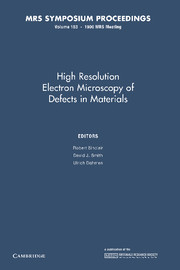 High Resolution Electron Microscopy of Defects in Materials