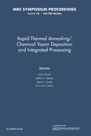 Rapid Thermal Annealing/Chemical Vapor Deposition and Integrated Processing