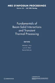 Fundamentals of Beam-Solid Interactions and Transient Thermal Processing