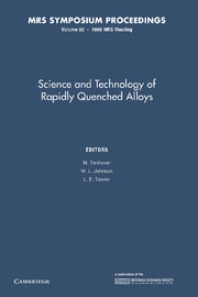 Science and Technology of Rapidly Quenched Alloys