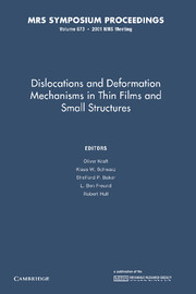 Dislocations and Deformation Mechanisms in Thin Films and Small Structures