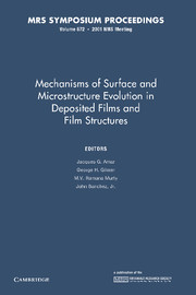 Mechanisms of Surface and Microstructure Evolution in Deposited Films and Film Structures