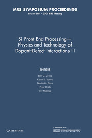 Si Front-End Processing