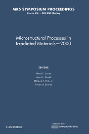 Microstructural Processes in Irradiated Materials – 2000