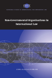 Non-Governmental Organisations in International Law