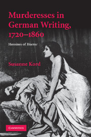 Murderesses in German Writing, 1720–1860