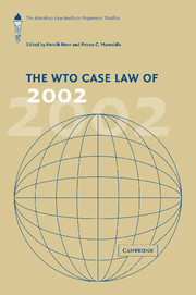 The WTO Case Law of 2002