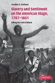 Slavery and Sentiment on the American Stage, 1787–1861
