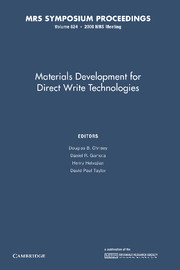 Materials Development for Direct Write Technologies