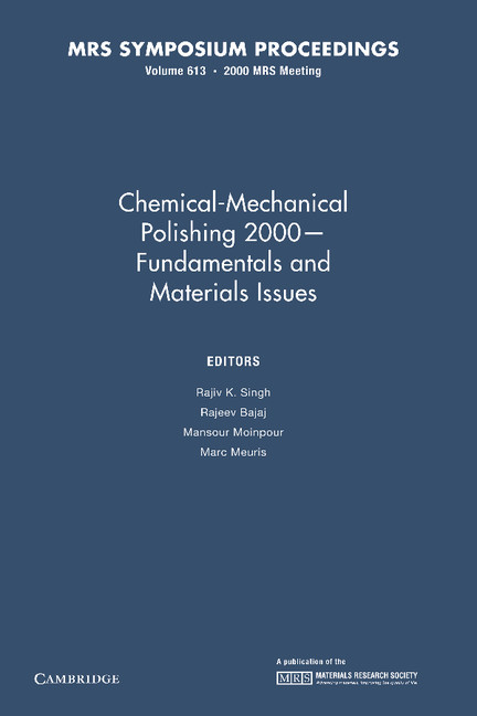 Chemical-Mechanical Polishing 2000 – Fundamentals and Materials Issues