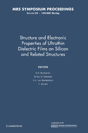 Structure and Electronic Properties of Ultrathin Dielectric Films on Silicon and Related Structures