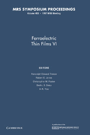 Ferroelectric Thin Films VI