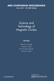 Science and Technology of Magnetic Oxides