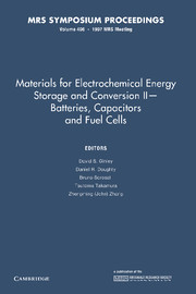 Materials for Electrochemical Energy Storage and Conversion II—Batteries, Capacitors and Fuel Cells