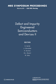 Defect and Impurity Engineered Semiconductors II