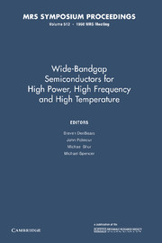 Wide-Bandgap Semiconductors for High Power, High Frequency and High Temperature