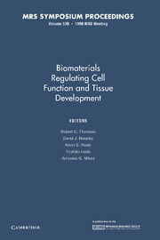 Biomaterials Regulating Cell Function and Tissue Development