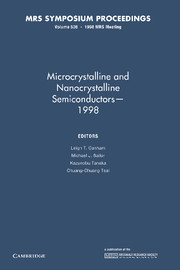 Microcrystalline and Nanocrystalline Semiconductors — 1998