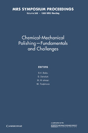 Chemical-Mechanical Polishing – Fundamentals and Challenges