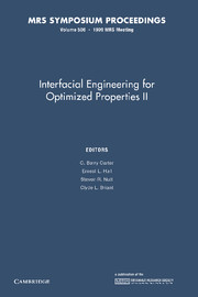 Interfacial Engineering for Optimized Properties II