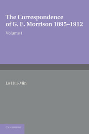 The Correspondence of G. E. Morrison 1895–12